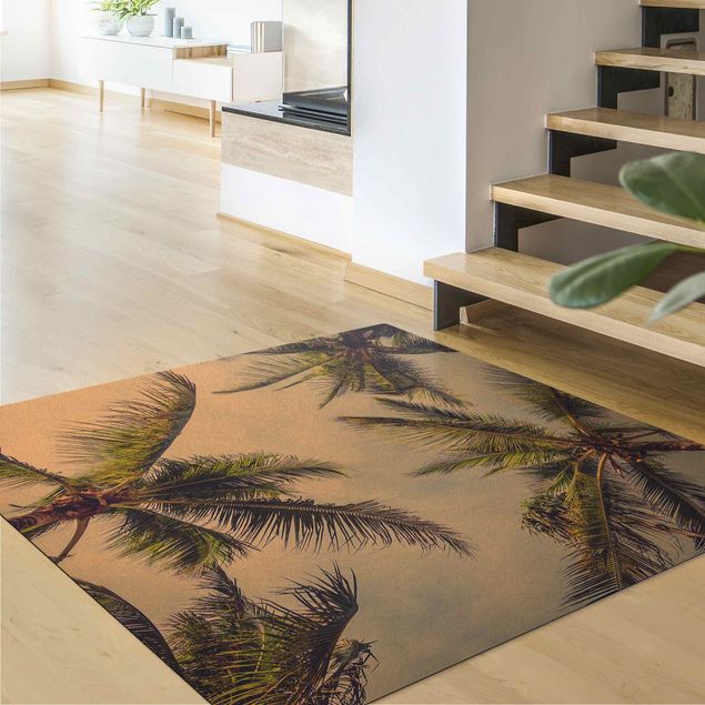 Cork mat - The Palm Trees - Square 1:1