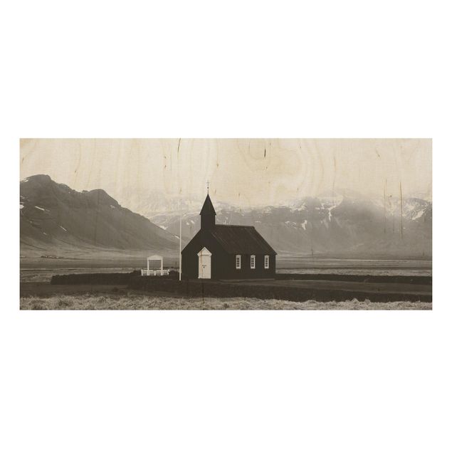 Wood print - The Black Church