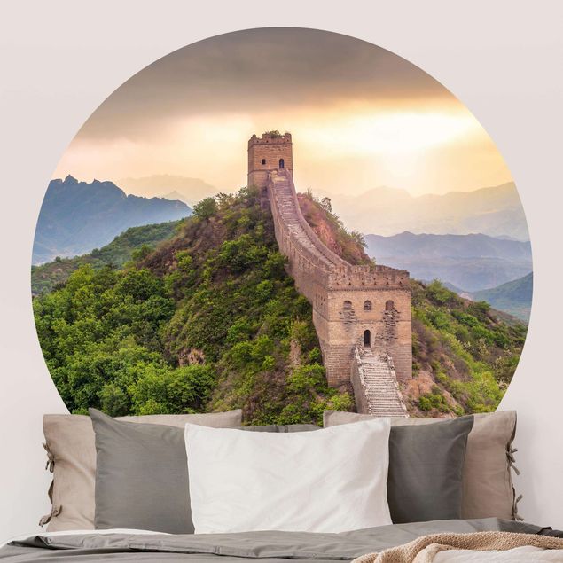 Self-adhesive round wallpaper - The Infinite Wall Of China