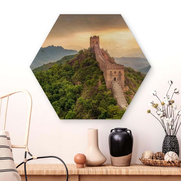 Wooden hexagon - The Infinite Wall Of China