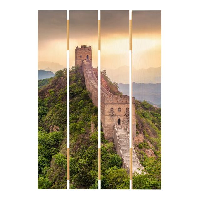 Print on wood - The Infinite Wall Of China