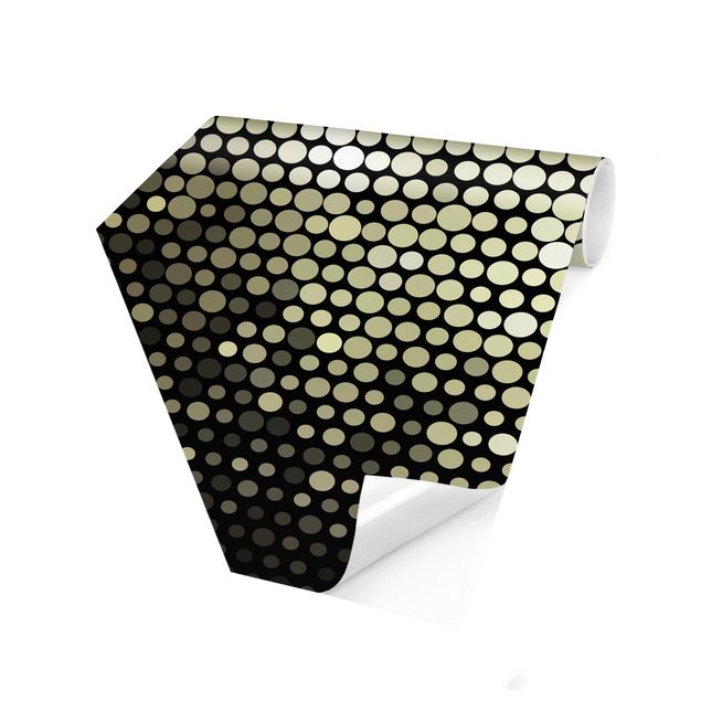 Self-adhesive hexagonal pattern wallpaper - Disco Background