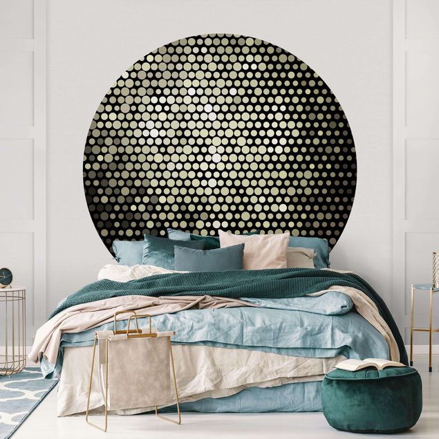 Self-adhesive round wallpaper - Disco Background