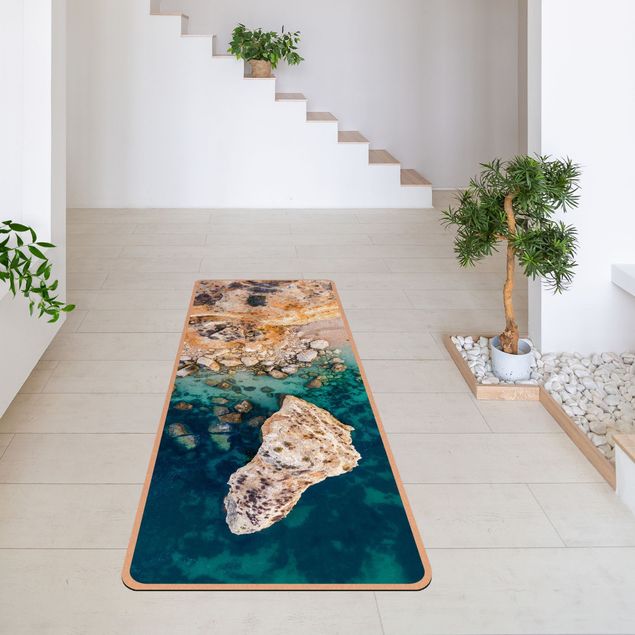 nature inspired rugs Top View Coast Landscape