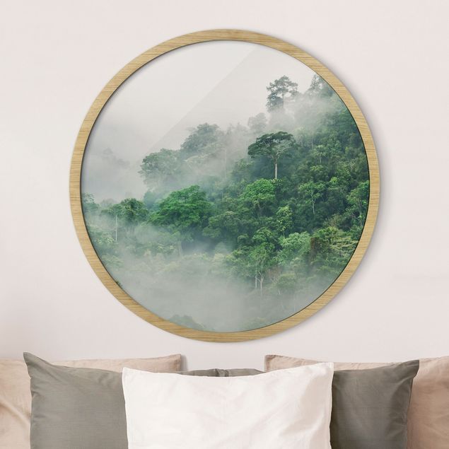 Framed prints round Jungle In The Fog
