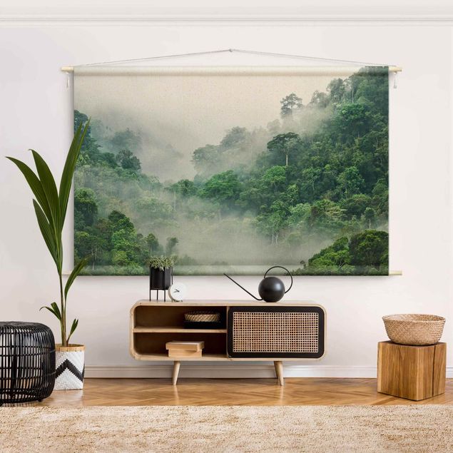 forest wall tapestry Jungle In The Fog