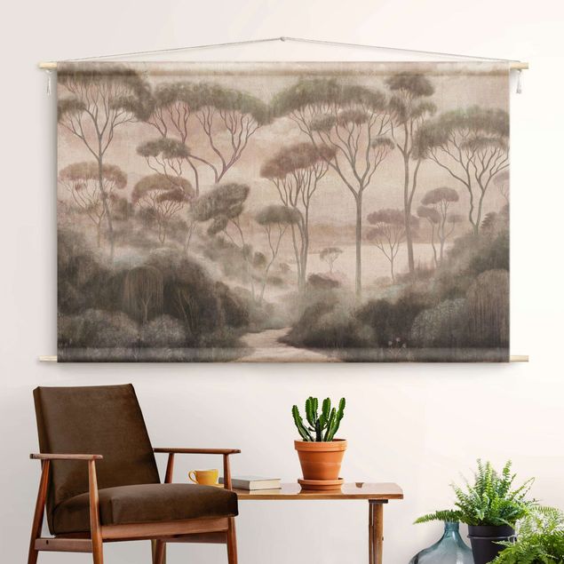 modern wall tapestry The Edge Of The Jungle