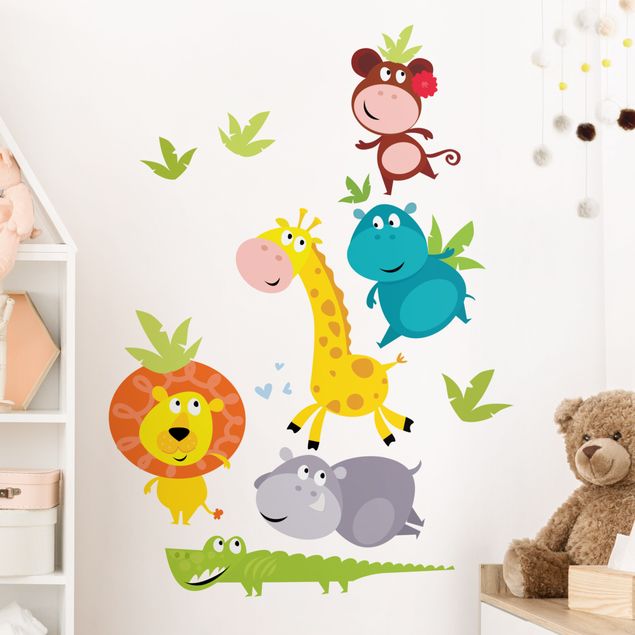 Lion wall decals Jungle Animal Babies