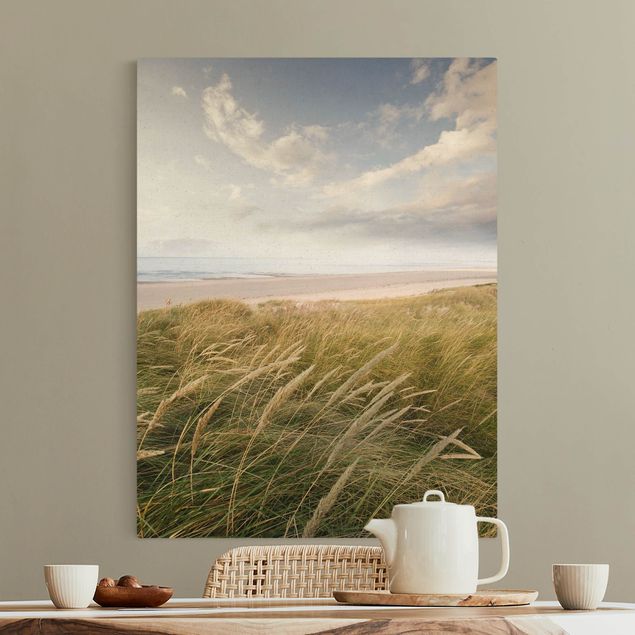 Natural canvas print - Divine Dunes - Portrait format 3:4