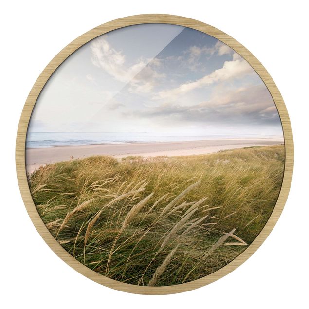 Circular framed print - Divine Dunes