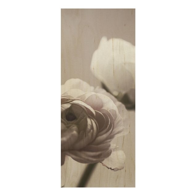 Wood print - Focus On Dark Flower