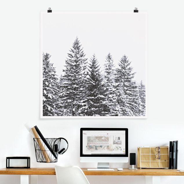 Poster - Dark Winter Landscape