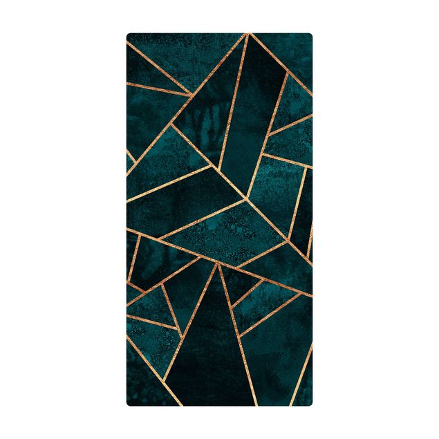 large area rugs Dark Turquoise With Gold