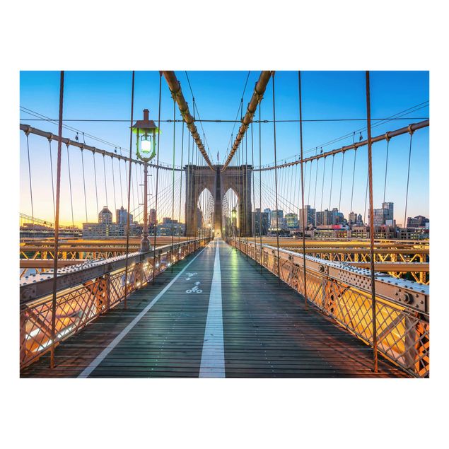 Splashback - Dawn On The Brooklyn Bridge - Landscape format 4:3