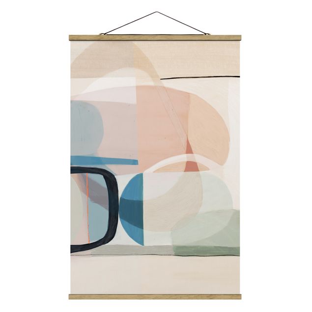 Fabric print with poster hangers - Multiform III