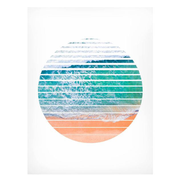 Magnetic memo board - Ocean In A Circle