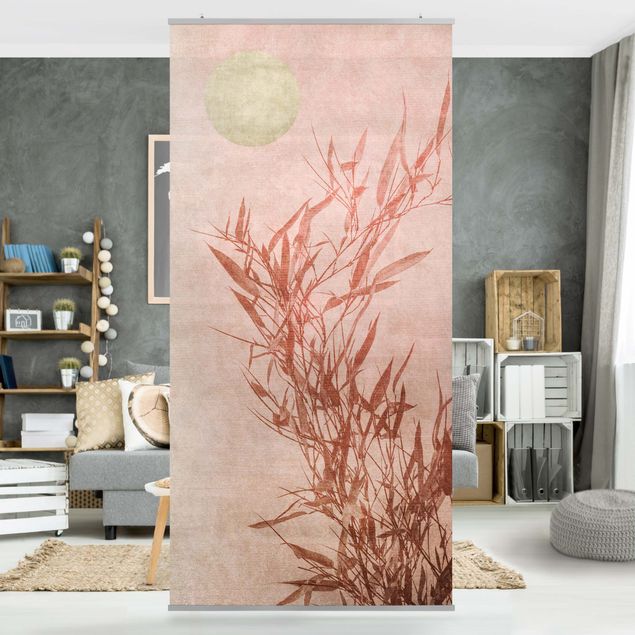Room divider - Golden Sun Pink Bamboo