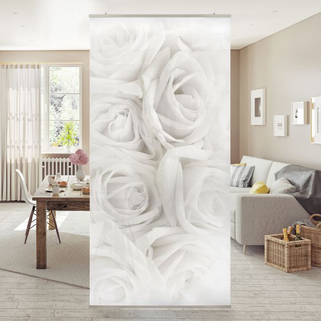 Room divider - White Roses