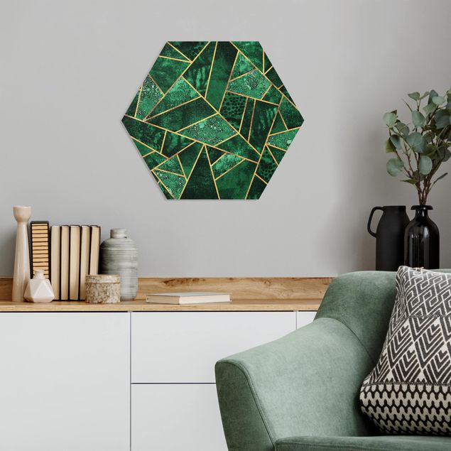 Forex hexagon - Dark Emerald With Gold
