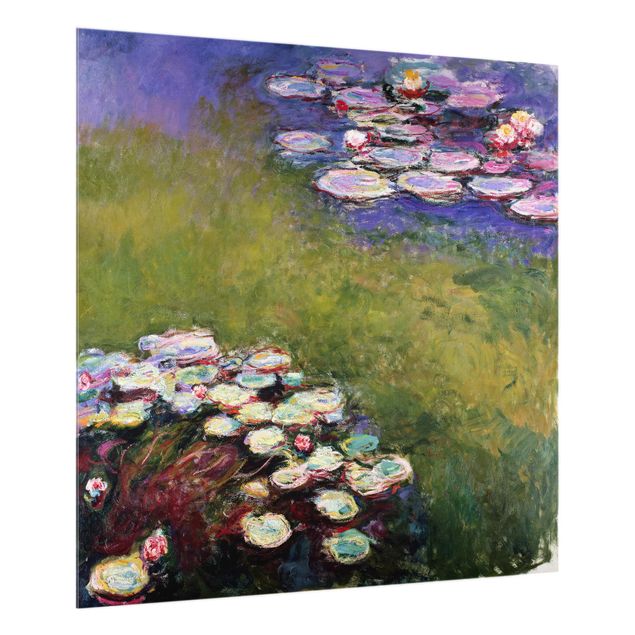 Glass splashback Claude Monet - Water Lilies