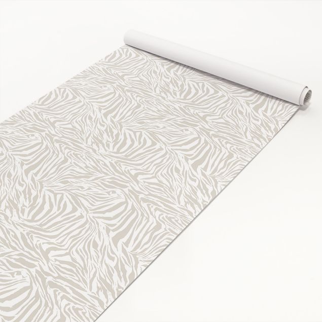 Adhesive film for furniture - Zebra Design Light Grey Stripe Pattern