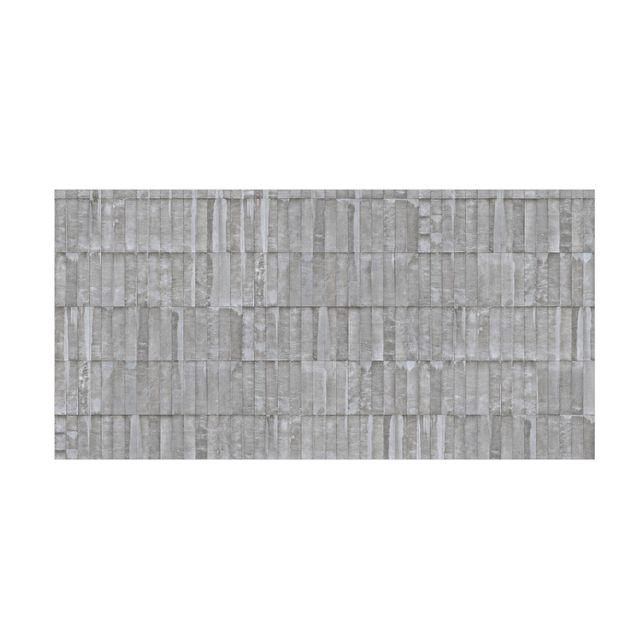contemporary rugs Concrete Brick Wallpaper