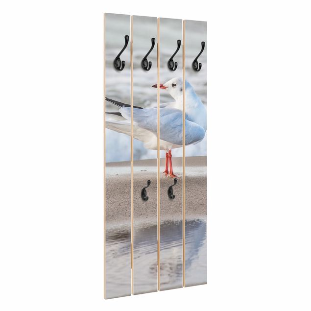 Coat rack - Seagull On The Beach In Front Of The Sea