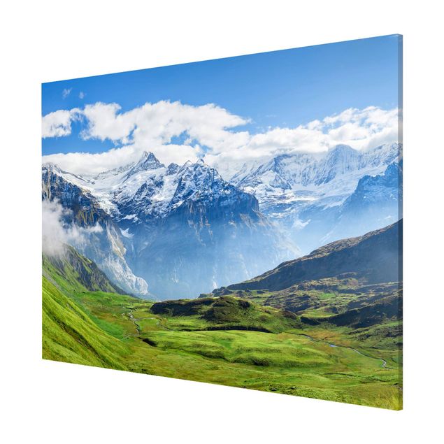 Magnetic memo board - Swiss Alpine Panorama