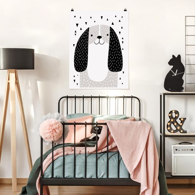 Poster kids room - Zoo With Patterns - Dog