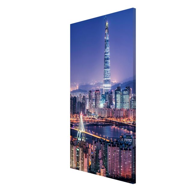 Magnetic memo board - Lotte World Tower At Night