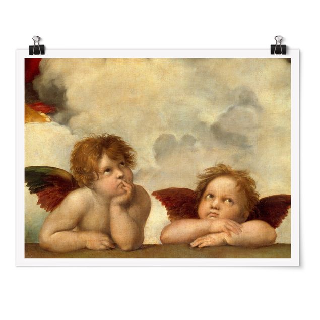 Poster - Raffael - Two Angels. Detail from The Sistine Madonna