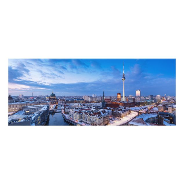 Splashback - Snow In Berlin - Panorama 5:2