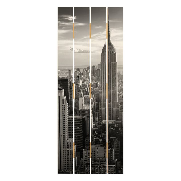 Print on wood - Manhattan Skyline