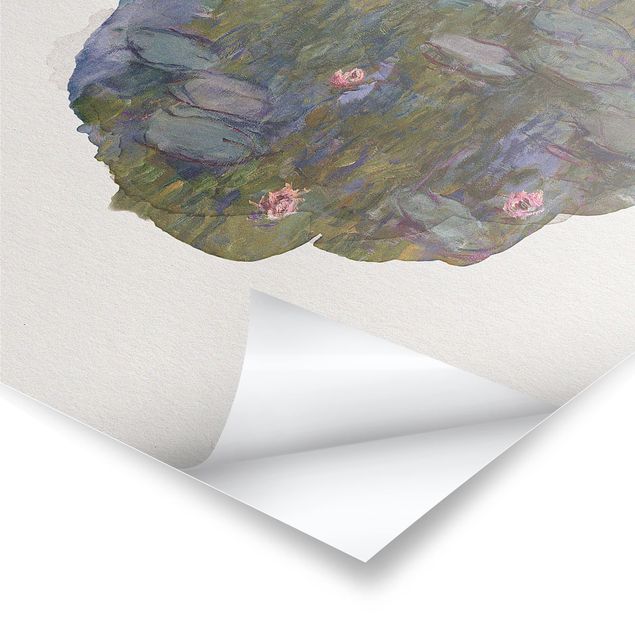 Poster - WaterColours - Claude Monet - Water Lilies (Nympheas)
