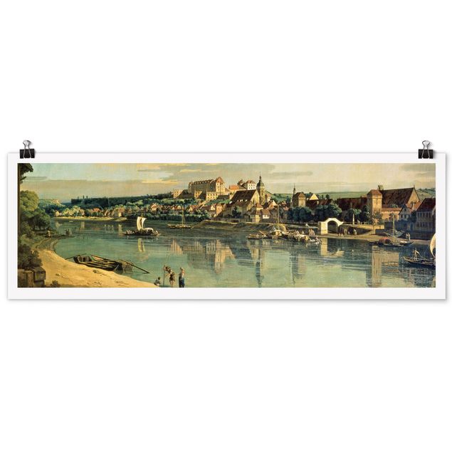 Panoramic poster art print - Bernardo Bellotto - View Of Pirna