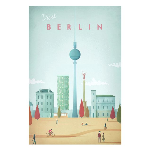 Magnetic memo board - Travel Poster - Berlin
