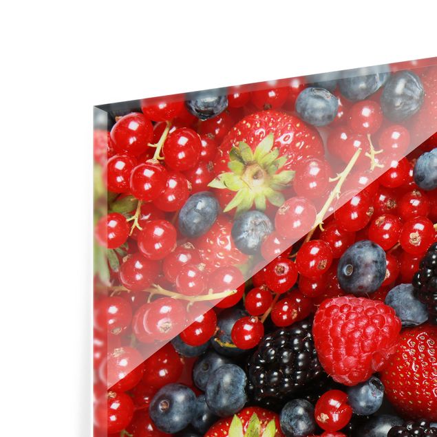 Glass Splashback - Fruity Berries - Square 1:1