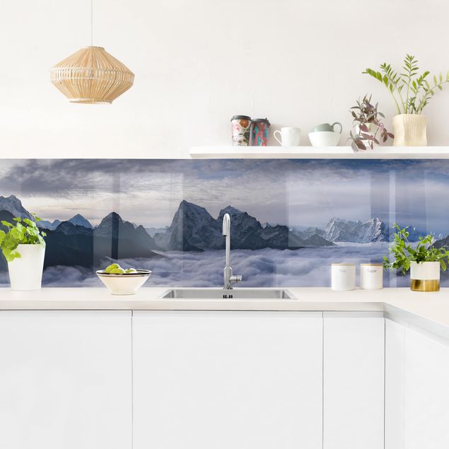 Kitchen splashbacks Sea Of ​​Clouds In The Himalayas