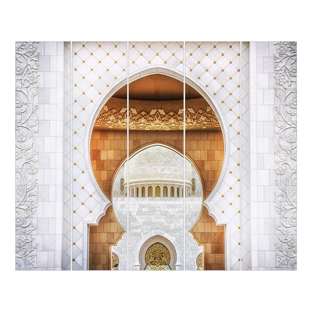Sliding panel curtains set - Gate To The Mosque