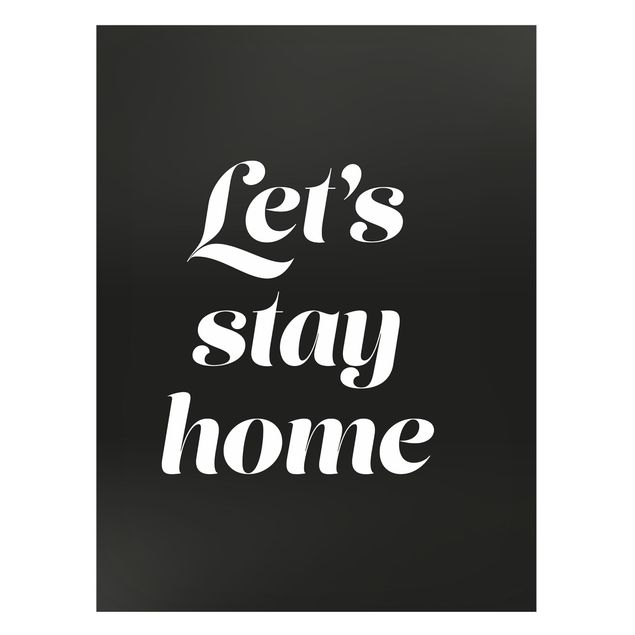 Magnetic memo board - Let's stay home Typo