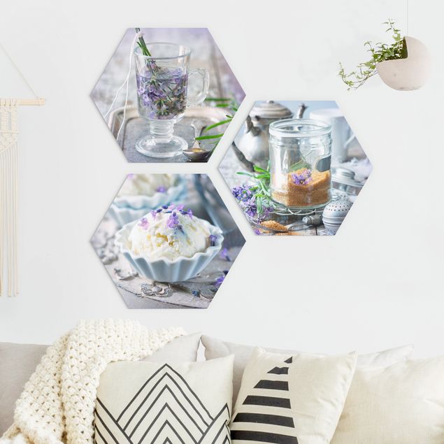 Forex hexagon - Lavender Set Vintage