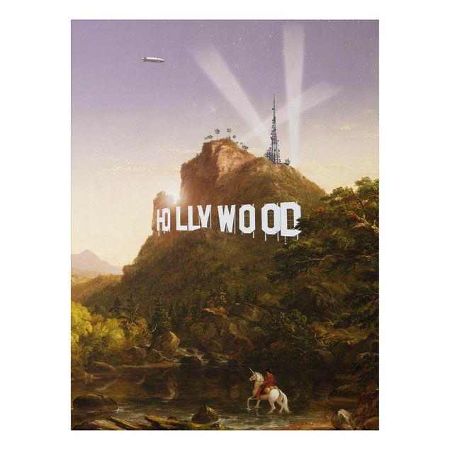 Print on aluminium - Painting Hollywood