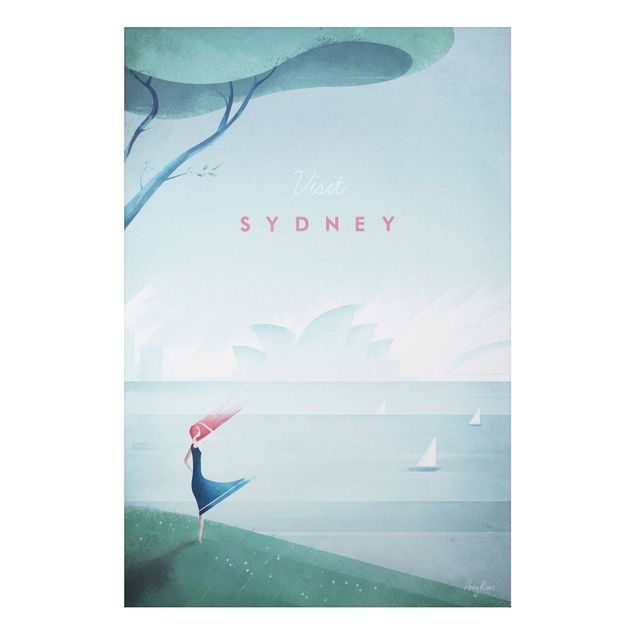 Print on aluminium - Travel Poster - Sidney