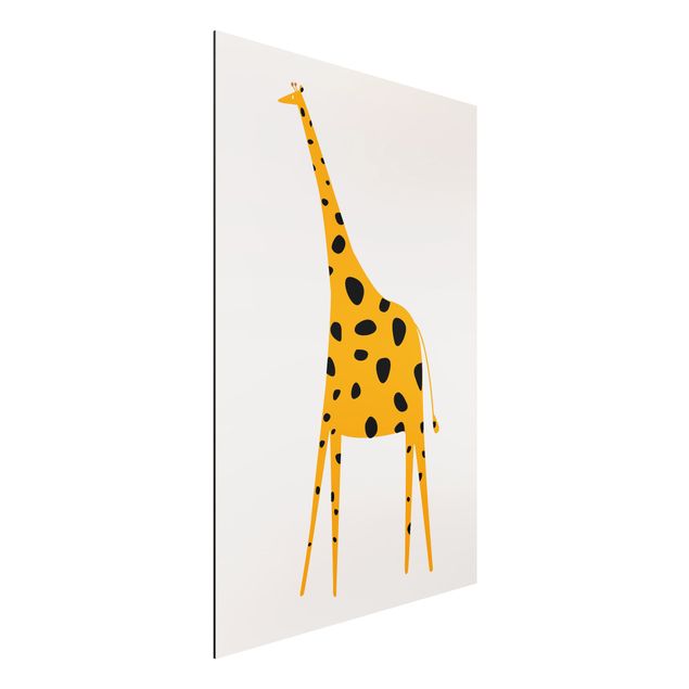 Alu dibond Yellow Giraffe