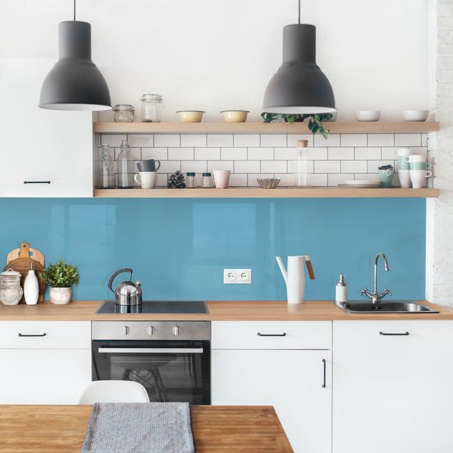 Kitchen wall cladding - Sea ​​Blue