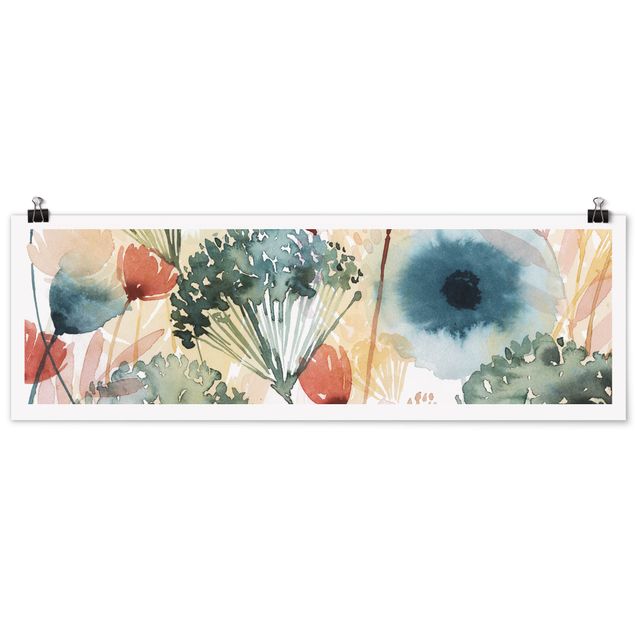 Panoramic poster flowers - Wild Flowers In Summer I