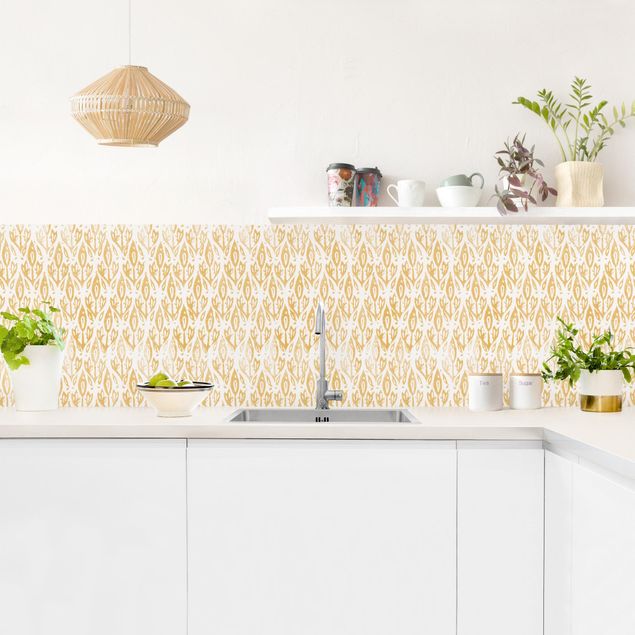 Kitchen wall cladding - Vintage Pattern Filigree Plants