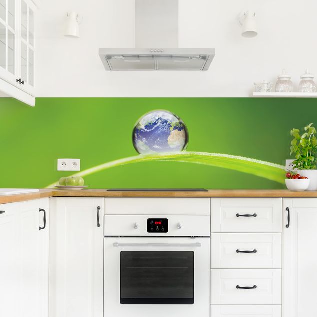 Kitchen wall cladding - Green Hope