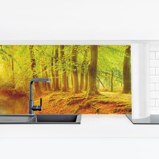 Kitchen wall cladding - Autumn Forest