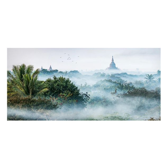 Magnetic memo board - Morning Fog Over The Jungle Of Bagan
